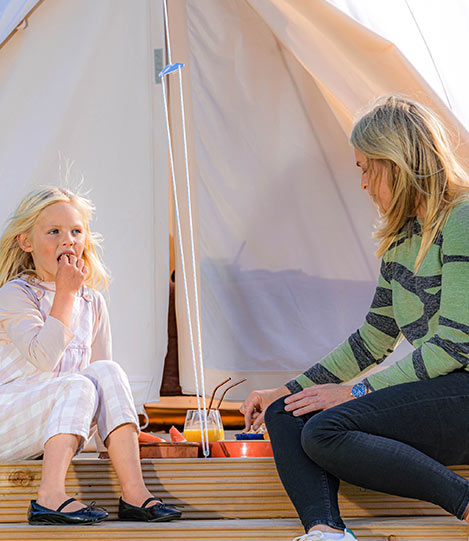 Daughter and Mother Glamping New Ross